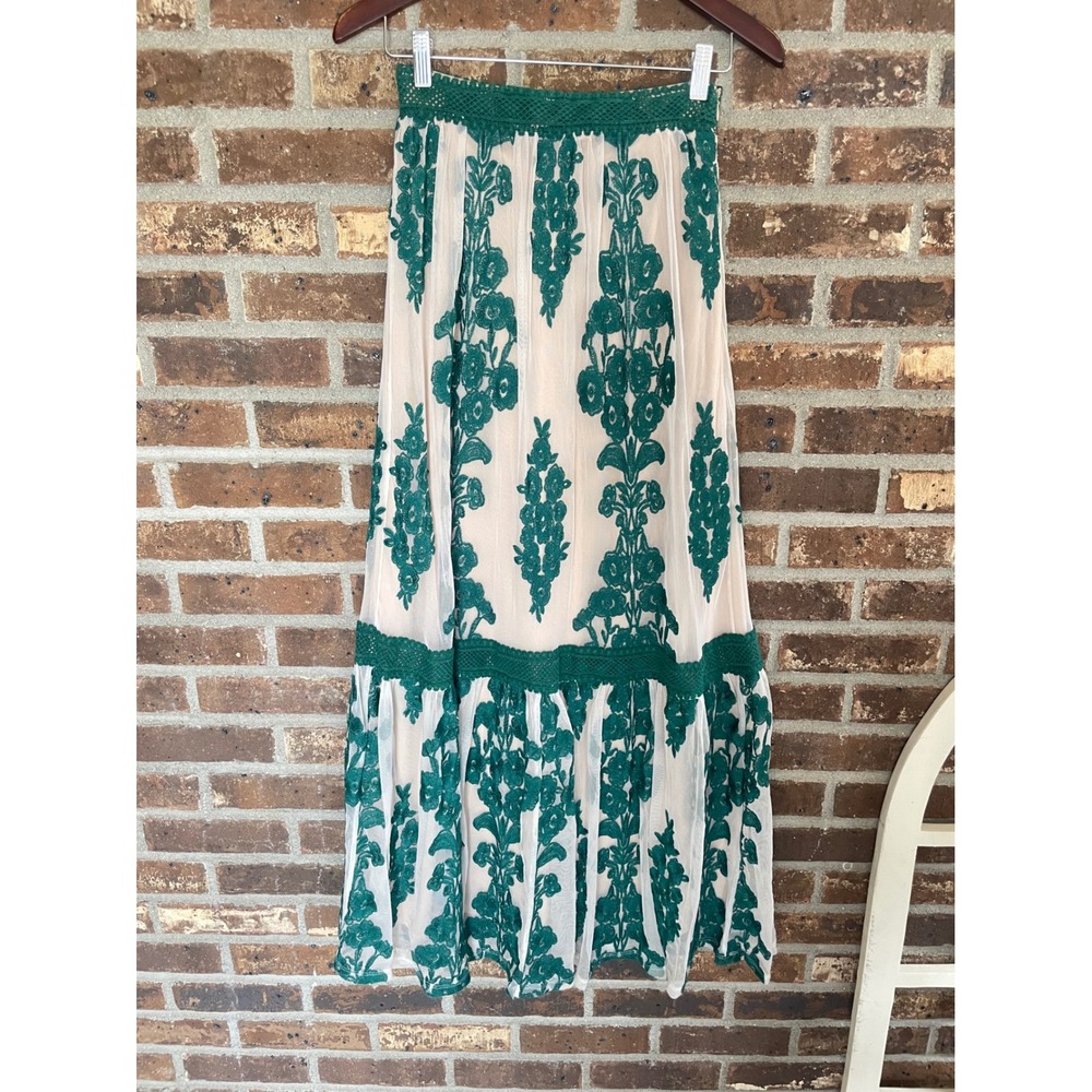 Altar'd State Arissa Embroidered Maxi Skirt